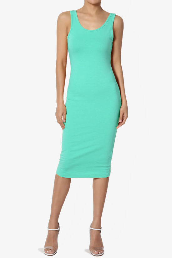 Fontella Sleeveless Bodycon Midi Dress MINT_6