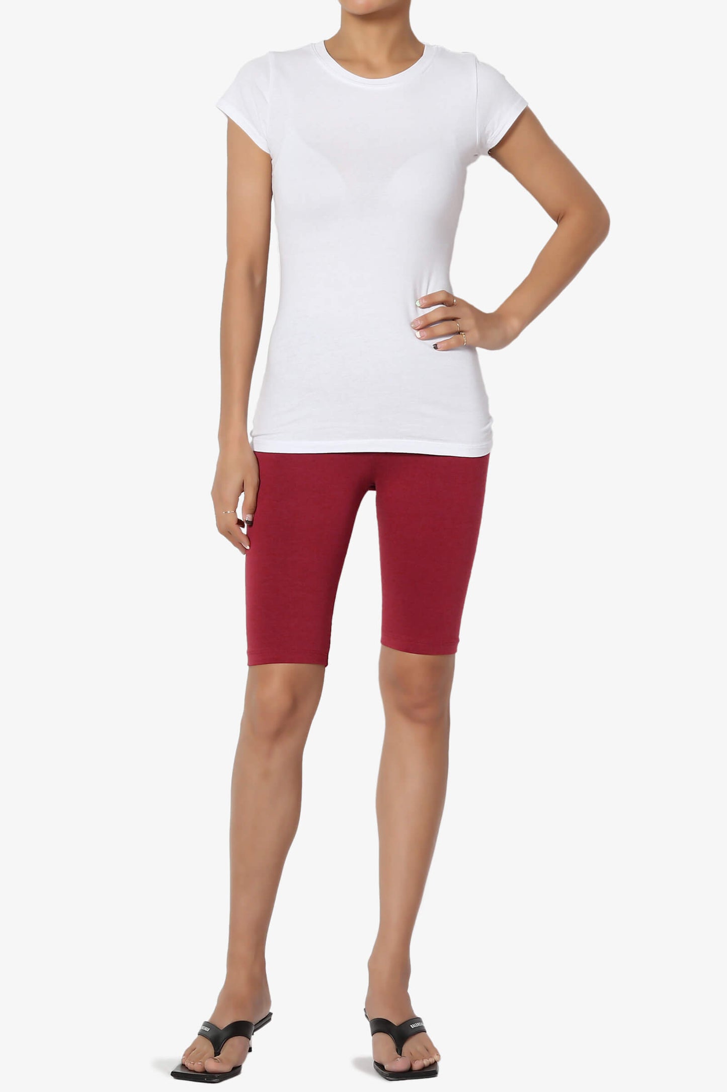Kite Cotton Bermuda Short Leggings BURGUNDY_6