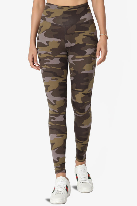 Lafayette Camo Army High Waist Microfiber Leggings OLIVE_1