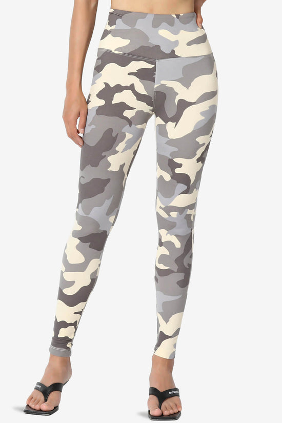 Lafayette Camo High Waist Microfiber Leggings GREY_1
