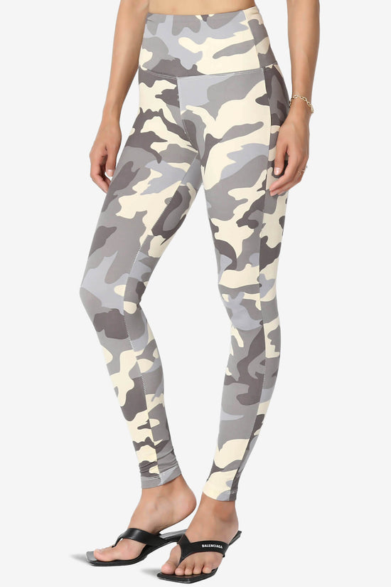 Lafayette Camo High Waist Microfiber Leggings GREY_3