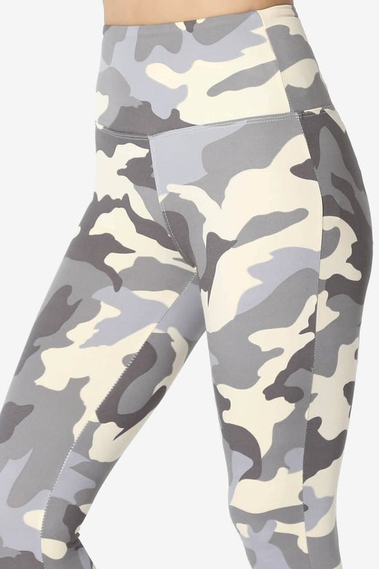 Lafayette Camo High Waist Microfiber Leggings GREY_5