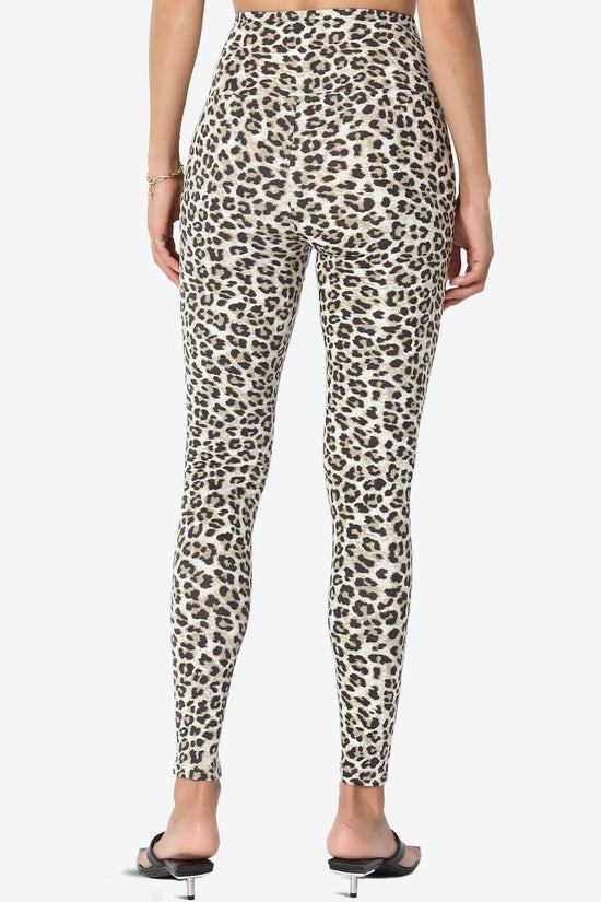 Lafayette Leopard High Waist Microfiber Leggings OLIVE_2
