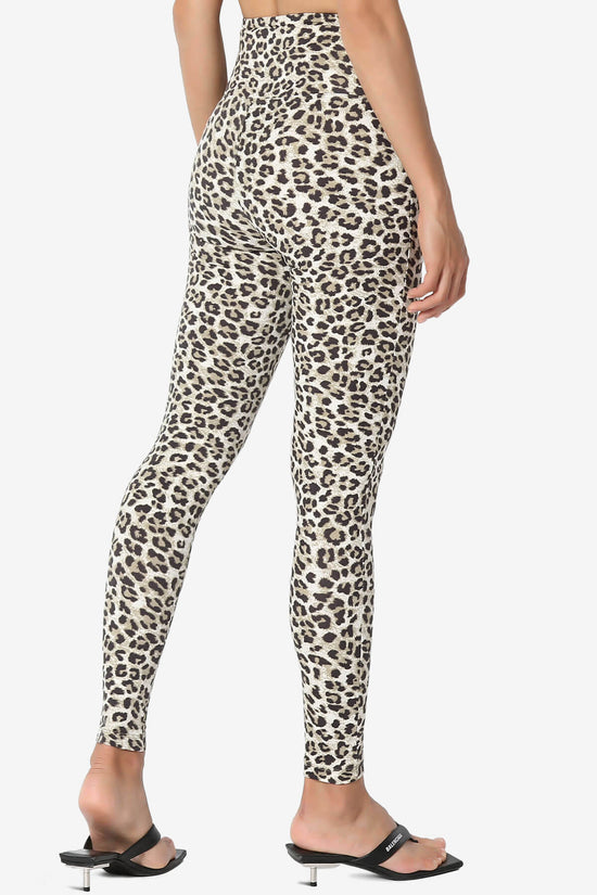 Lafayette Leopard High Waist Microfiber Leggings OLIVE_4