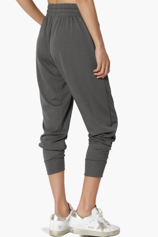 Lanette Drawstring Jersey Jogger Pants ASH GREY_4