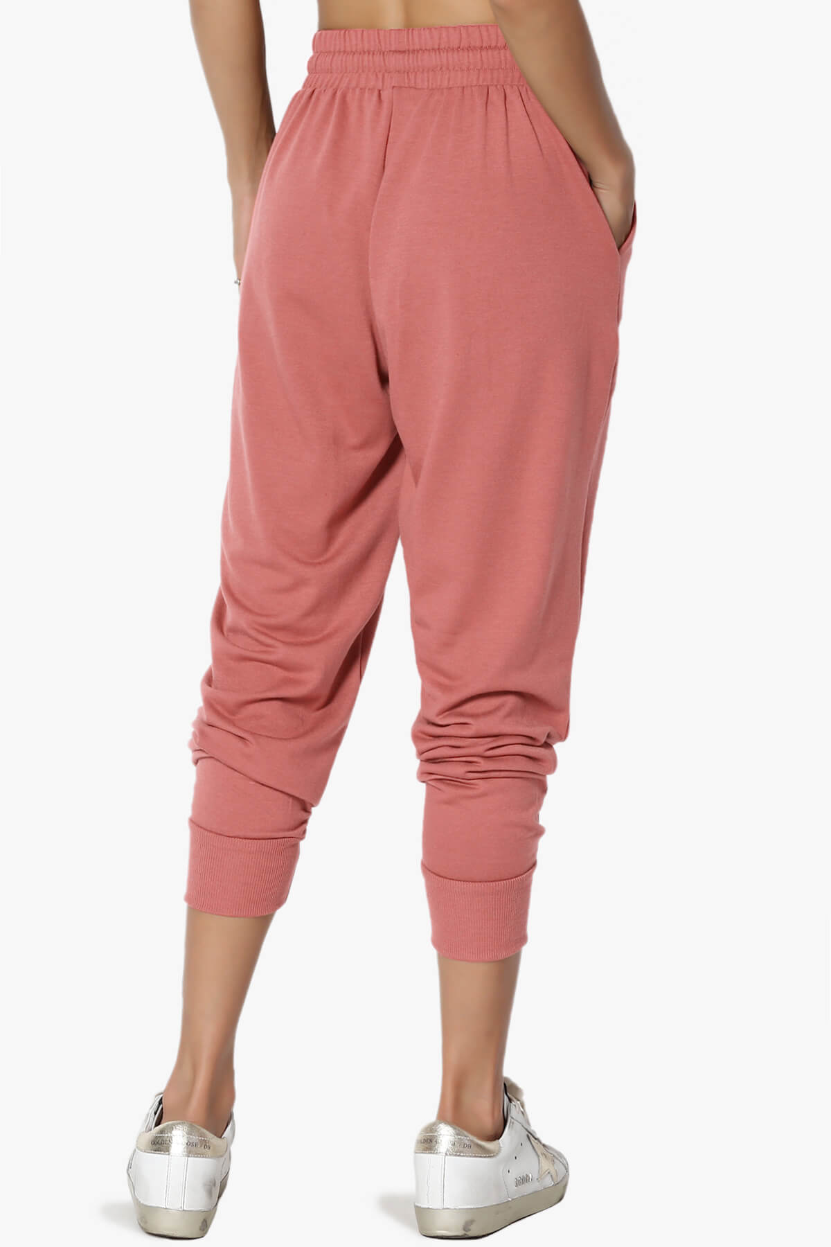 Lanette Drawstring Jersey Jogger Pants ASH ROSE_2
