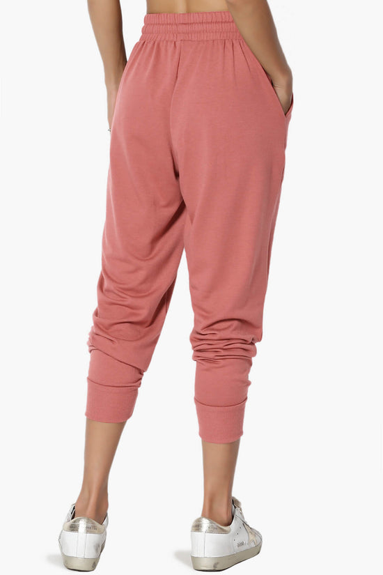 Lanette Drawstring Jersey Jogger Pants ASH ROSE_2