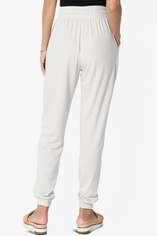 Lanette Drawstring Jersey Jogger Pants BONE_2