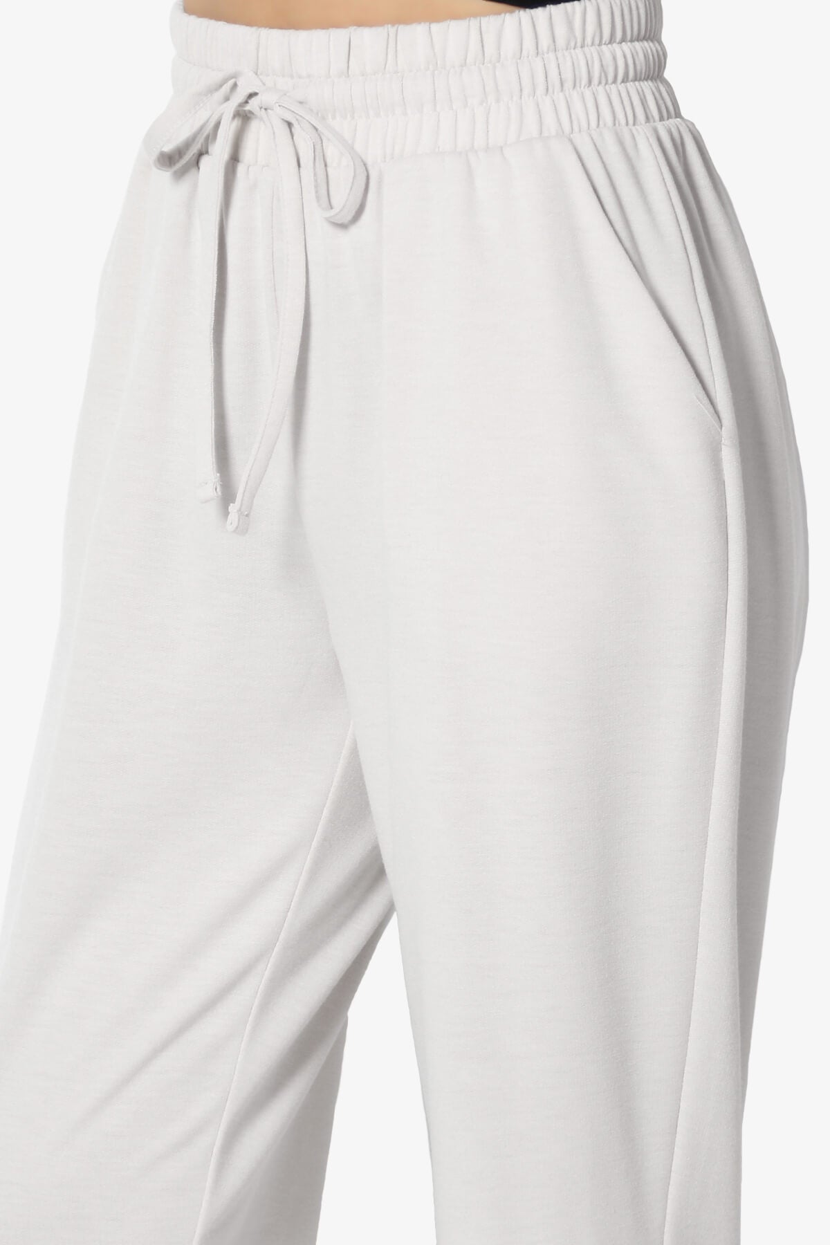 Lanette Drawstring Jersey Jogger Pants BONE_5