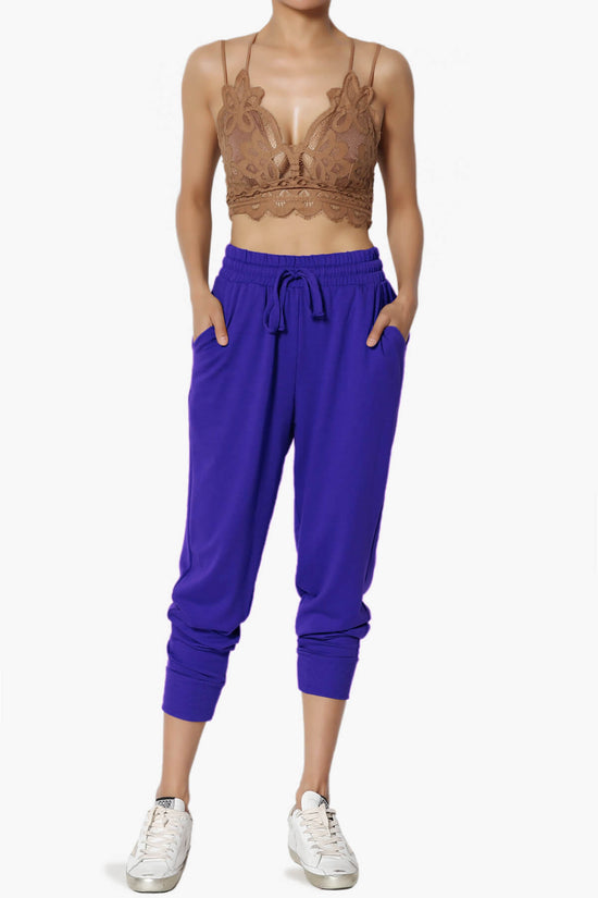 Lanette Drawstring Jersey Jogger Pants BRIGHT BLUE_6
