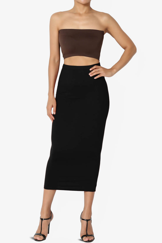 Ludlow Seamless Bandeau Bra Top BROWN_6