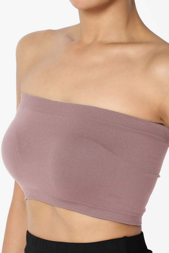 Ludlow Seamless Bandeau Bra Top DUSTY MAUVE_5