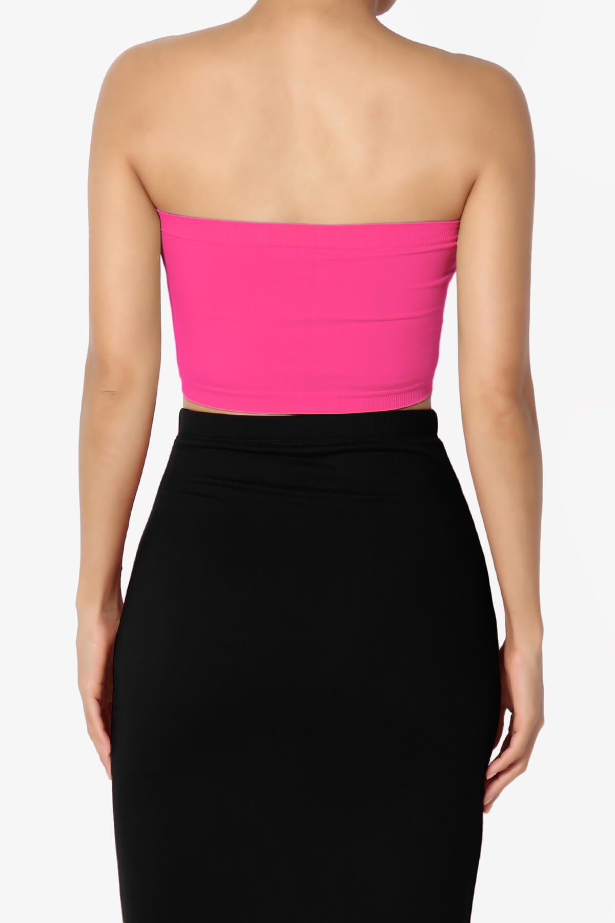 Ludlow Seamless Bandeau Bra Top FUCHSIA_2