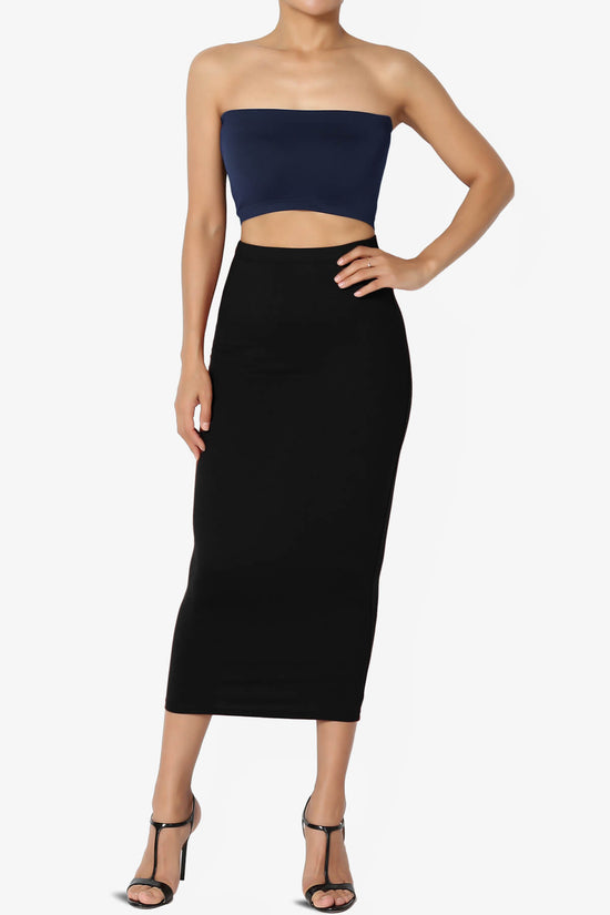 Ludlow Seamless Bandeau Bra Top NAVY_6