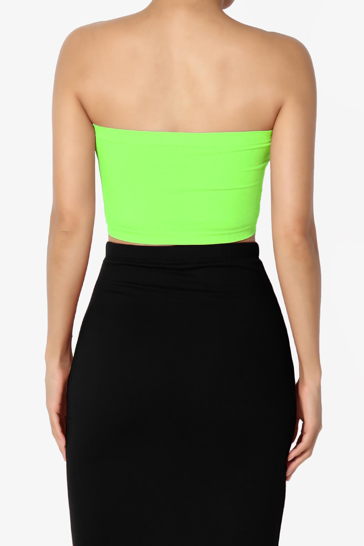 Ludlow Seamless Bandeau Bra Top NEON GREEN_2