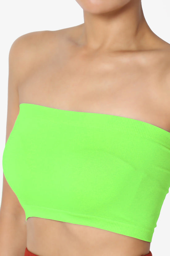Ludlow Seamless Bandeau Bra Top NEON GREEN_5