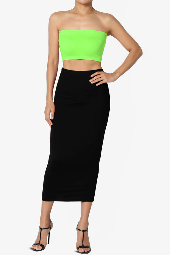 Ludlow Seamless Bandeau Bra Top NEON GREEN_6