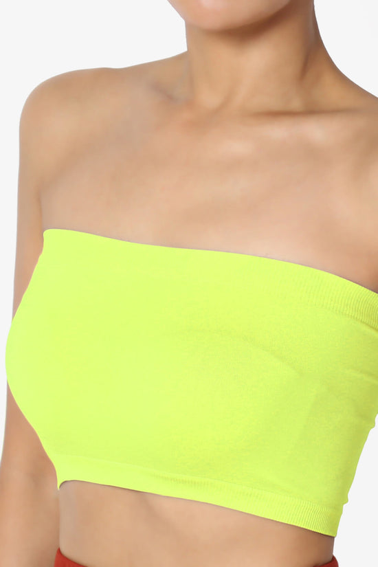 Ludlow Seamless Bandeau Bra Top NEON YELLOW_5