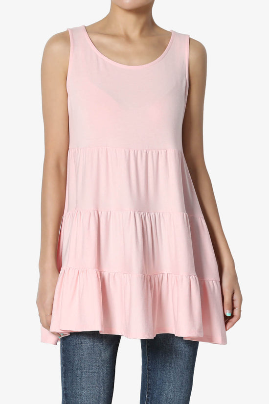Maiika Sleeveless Tiered Ruffle Top DUSTY PINK_1