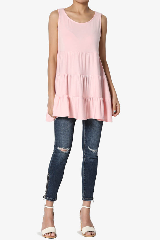 Maiika Sleeveless Tiered Ruffle Top DUSTY PINK_6