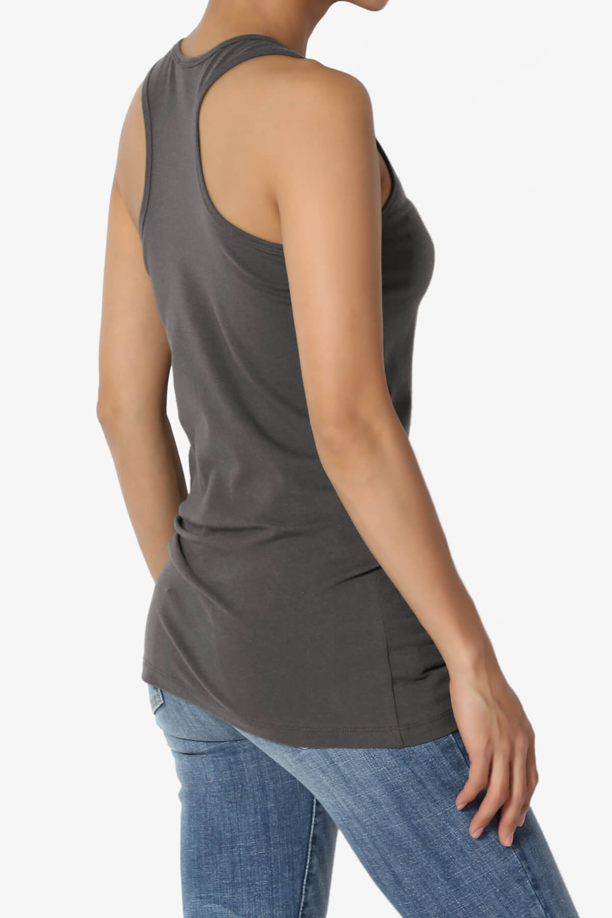 Marnie Racerback Tank Top ASH GREY_4