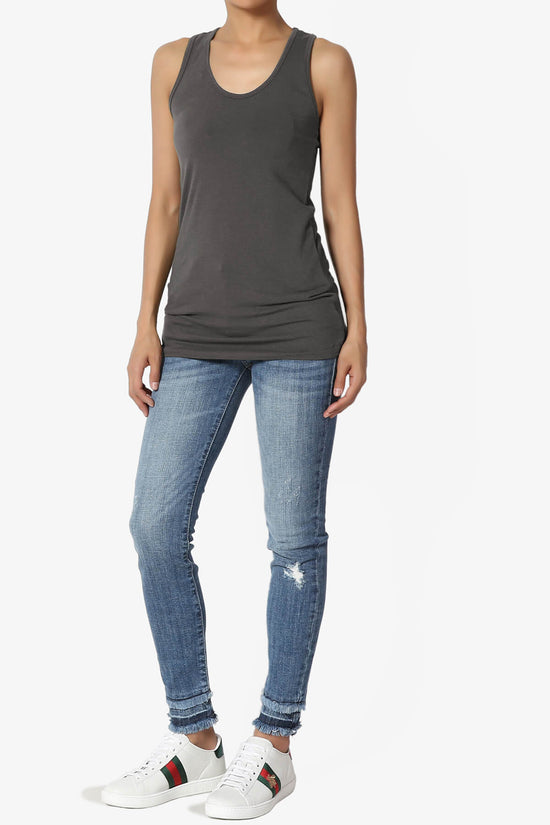 Marnie Racerback Tank Top ASH GREY_6