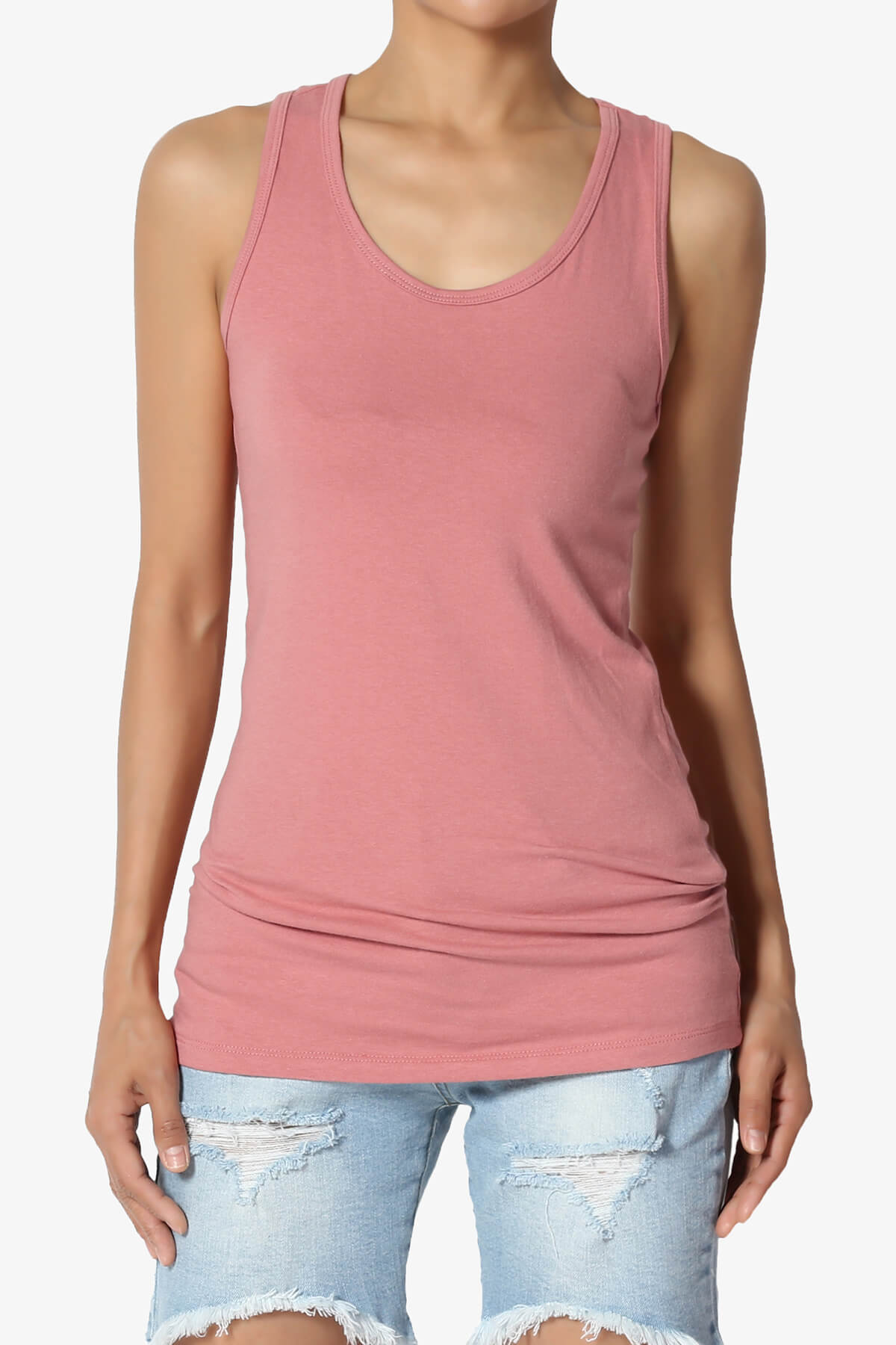 Marnie Racerback Tank Top ASH ROSE_1