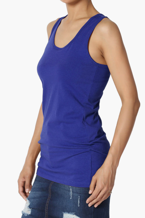 Marnie Racerback Tank Top BRIGHT BLUE_3