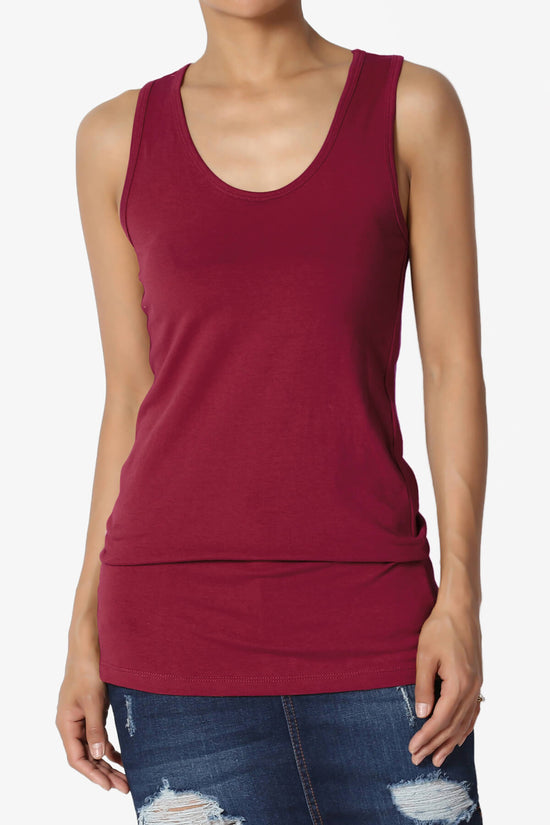 Marnie Racerback Tank Top BURGUNDY_1