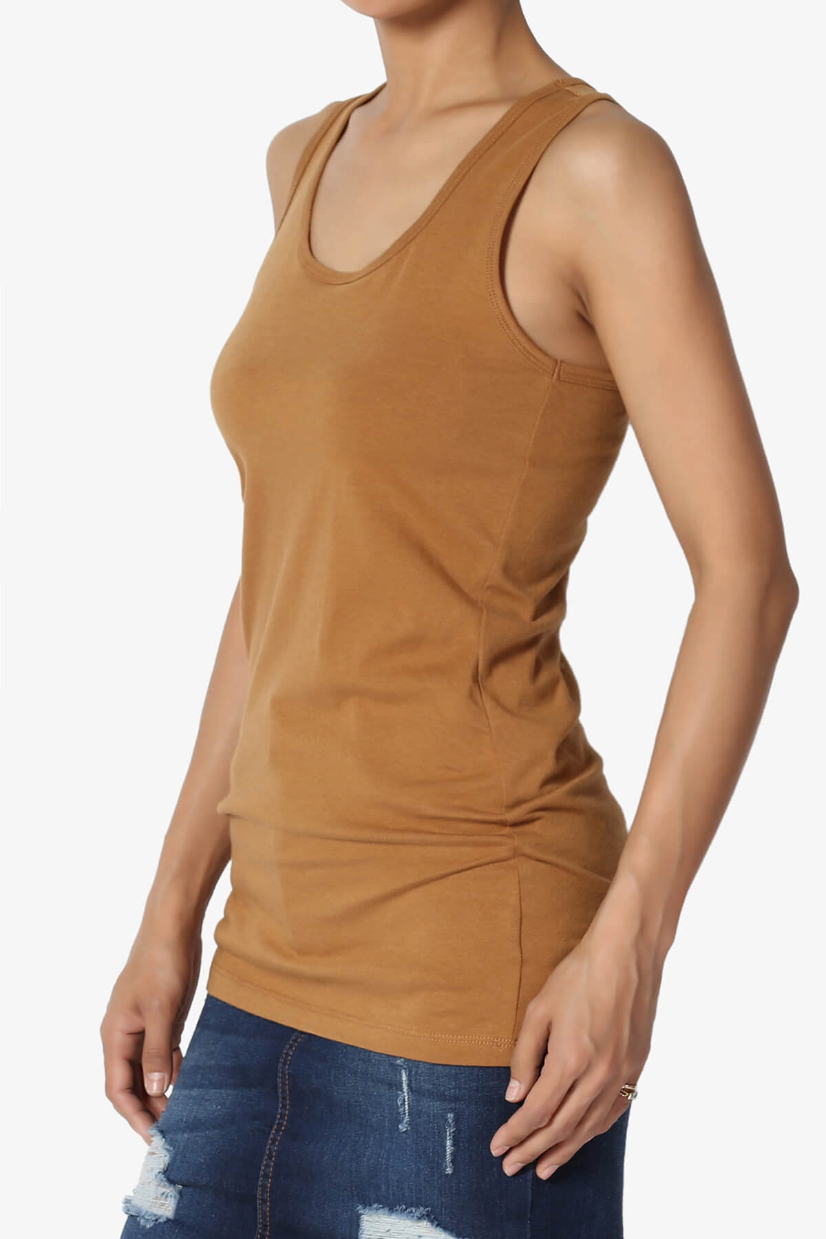 Marnie Racerback Tank Top COFFEE_3