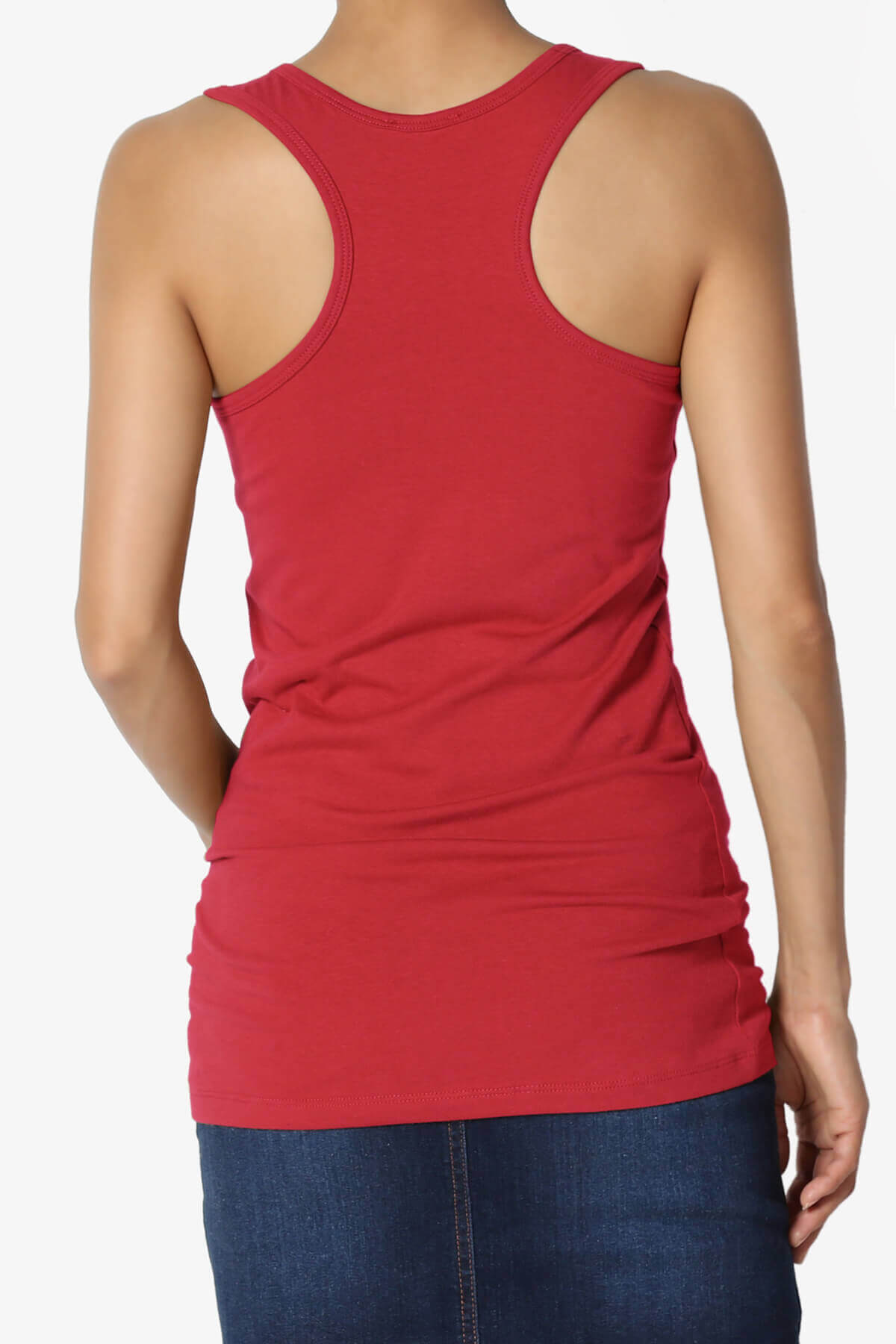 Marnie Racerback Tank Top DARK RED_2