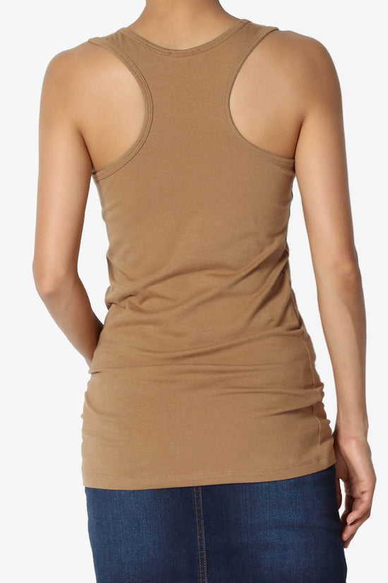 Marnie Racerback Tank Top DEEP CAMEL_2