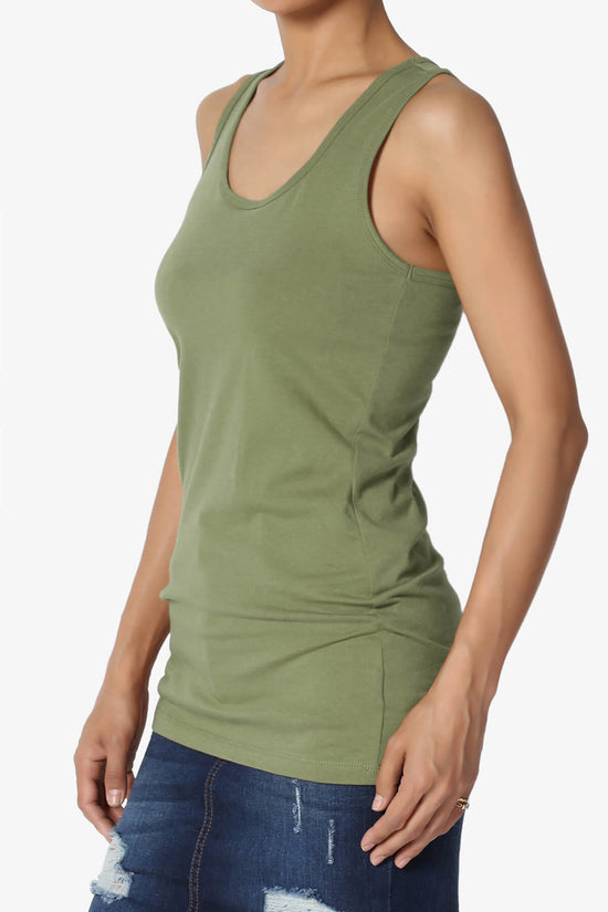 Marnie Racerback Tank Top DUSTY OLIVE_3