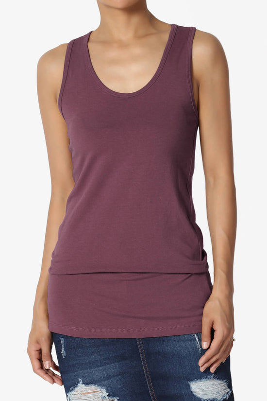 Marnie Racerback Tank Top DUSTY PLUM_1