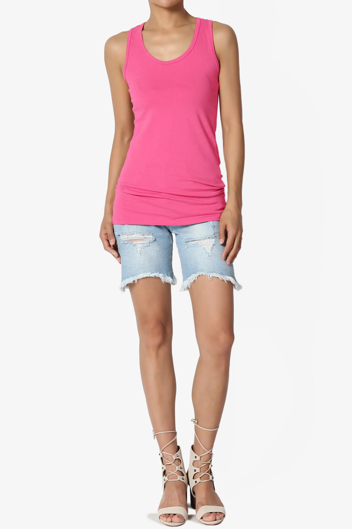 Marnie Racerback Tank Top FUCHSIA_6
