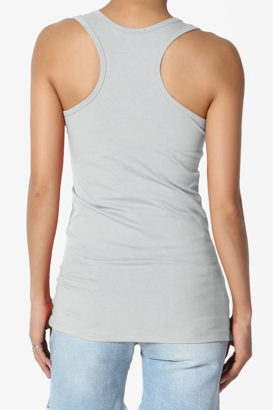 Marnie Racerback Tank Top LIGHT GREY_2