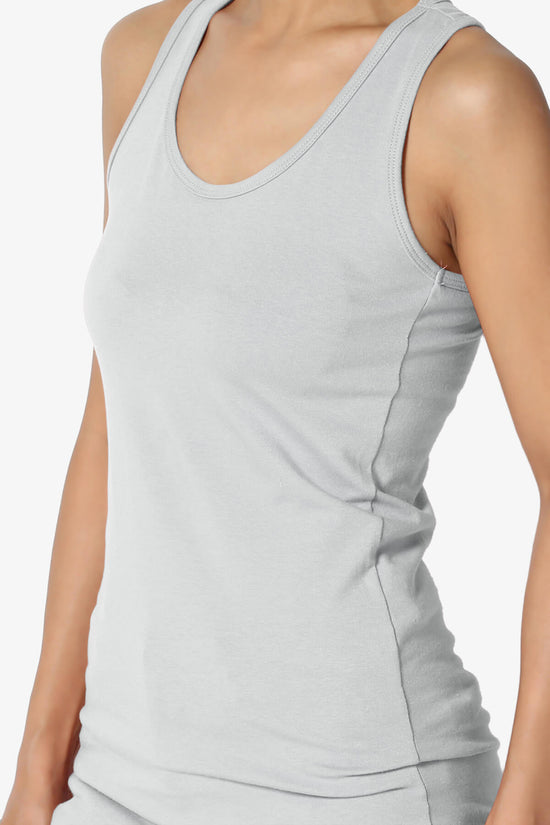 Marnie Racerback Tank Top LIGHT GREY_5