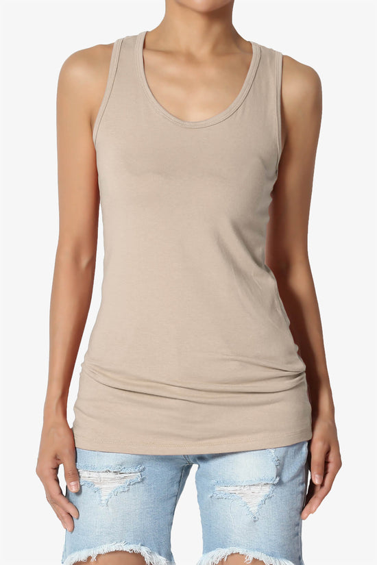 Marnie Racerback Tank Top LIGHT MOCHA_1