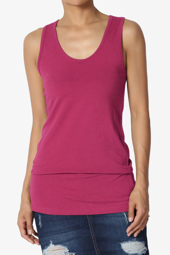 Marnie Racerback Tank Top MAGENTA_1
