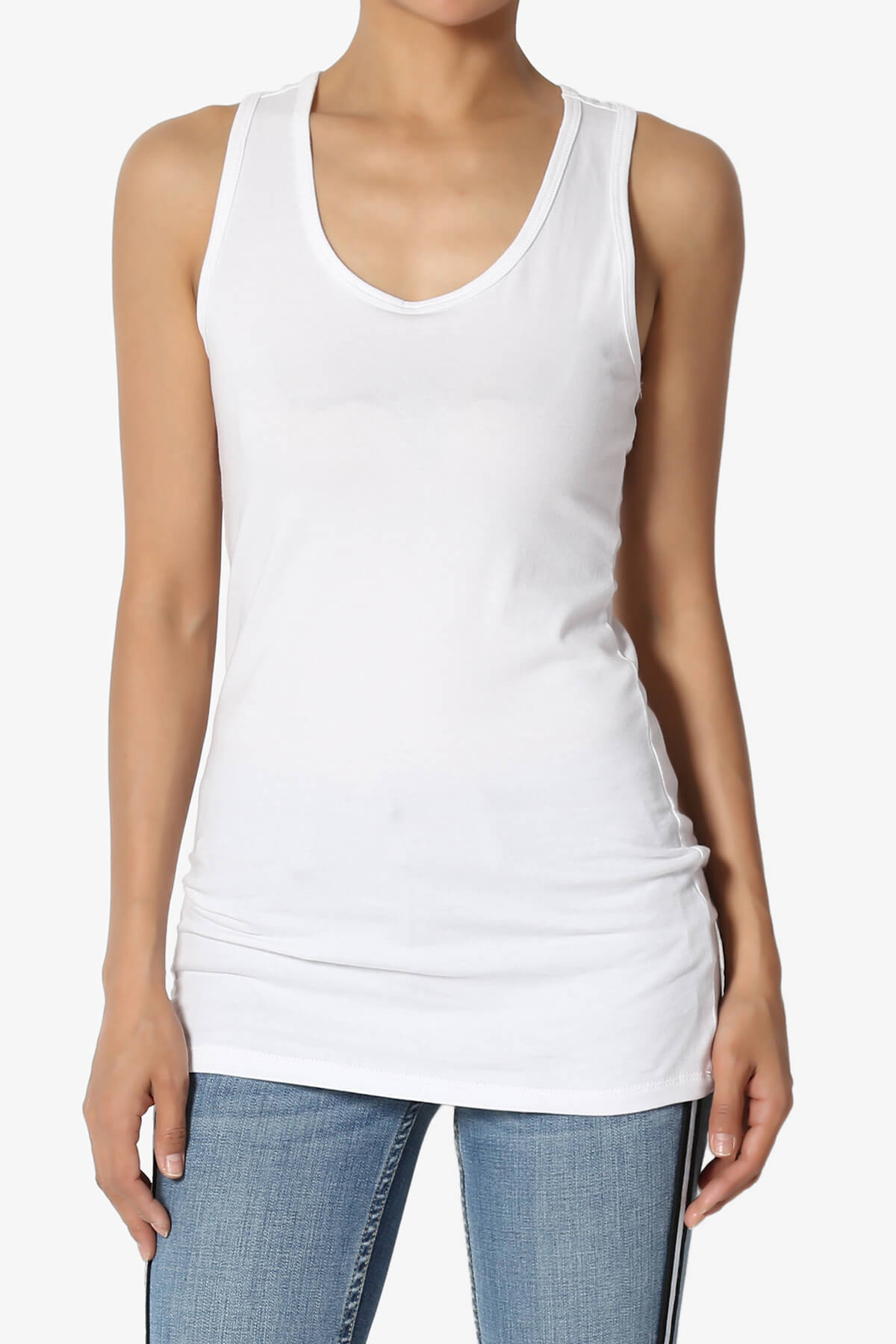 Marnie Racerback Tank Top WHITE_1