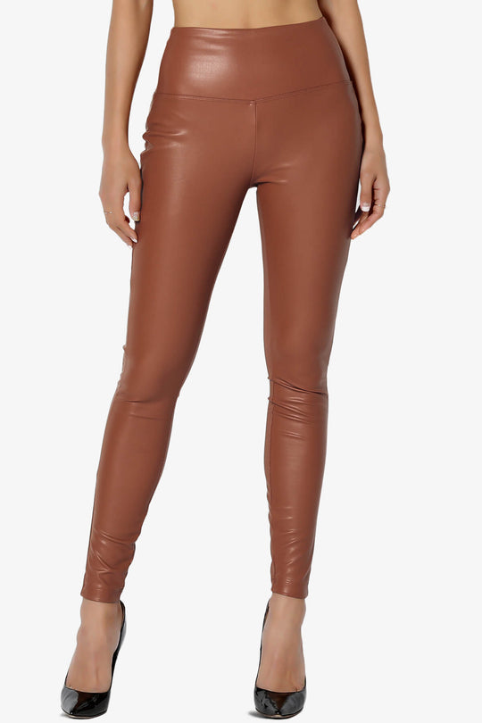 Mayari High Rise Faux Leather Leggings PLUS