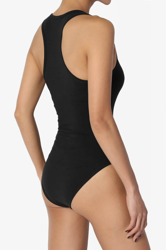 Maya Scoop Neck Tank Bodysuit BLACK_4