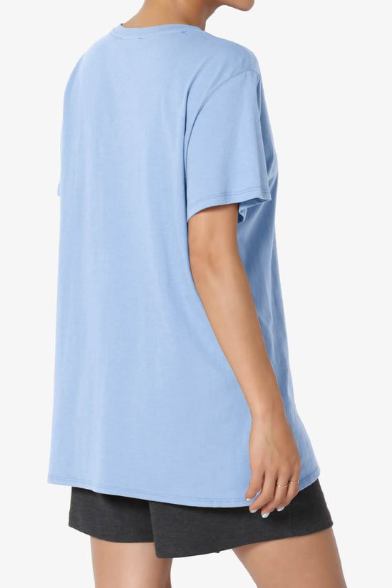 Mayra O Neck Cotton Boyfriend Tee LIGHT BLUE_4