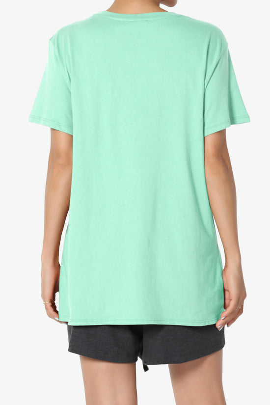 Mayra O Neck Cotton Boyfriend Tee MINT_2