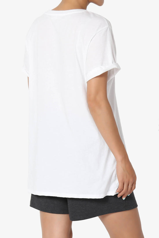 Mayra O Neck Cotton Boyfriend Tee WHITE_4