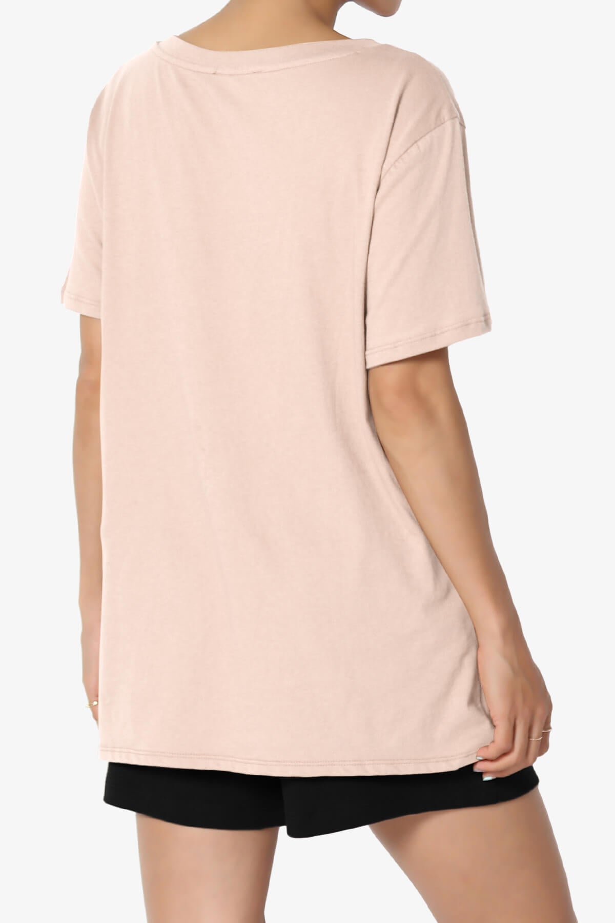 Mayra V-Neck Cotton Boyfriend Tee DUSTY BLUSH_4