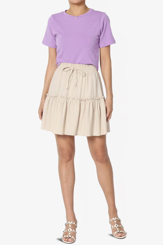 Moore Crew Neck Cotton Crop Tee BRIGHT LAVENDER_6