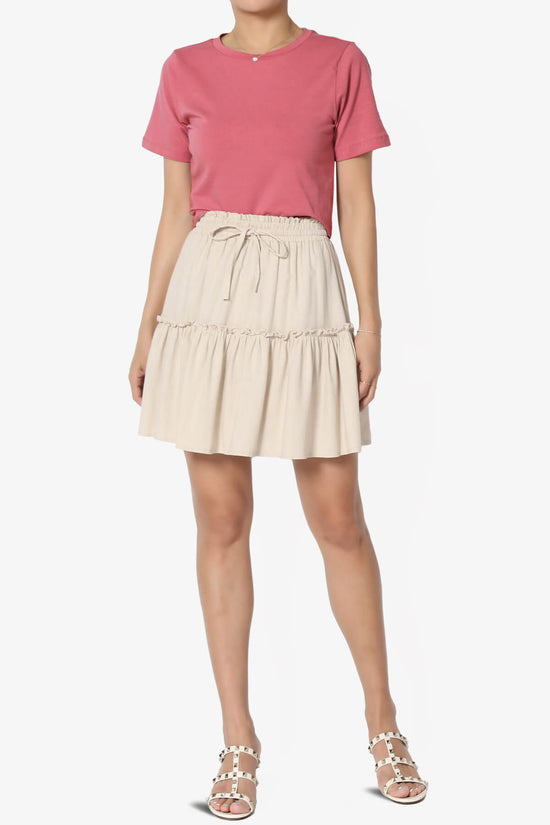 Moore Crew Neck Cotton Crop Tee ROSE_6