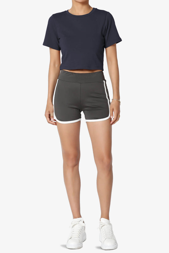Moore Crew Neck Cotton Crop Tee