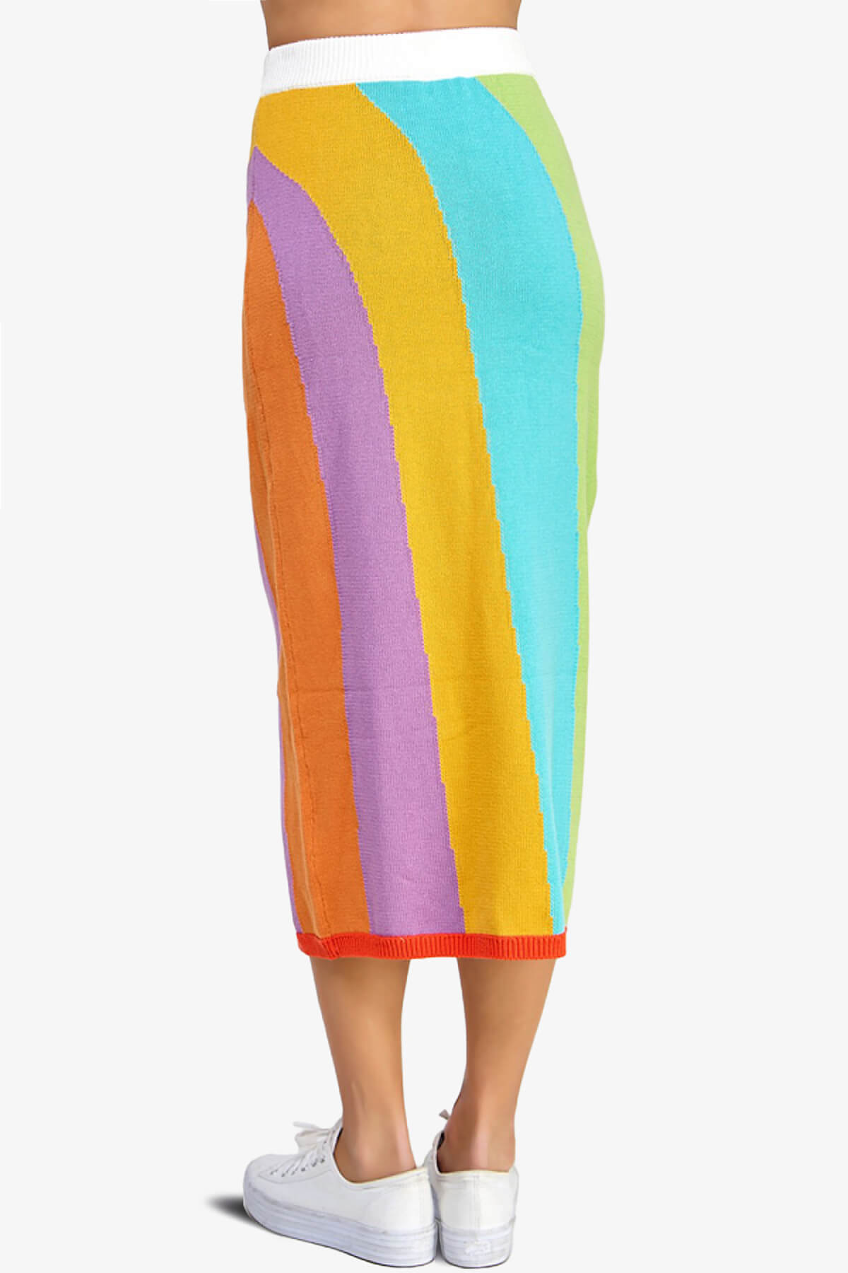 Shereen Intarsia Sweater Midi Skirt MULTI COLOR_4